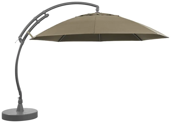 Easy Sun parasol XL375 Olefin met voet taupe - Easy Sun online shop - 0