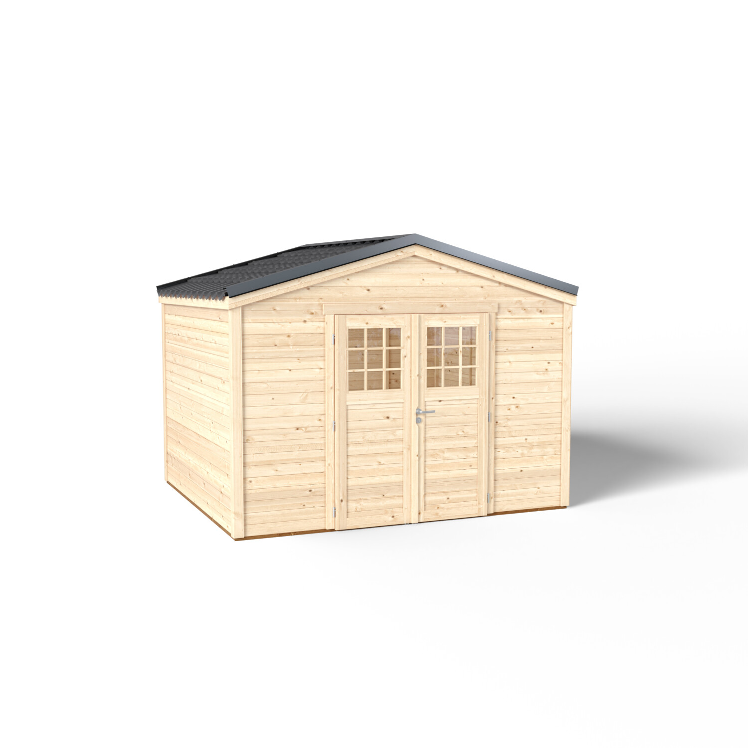 Tuinhuis Shelty+ 8,9 m² - blokhut 28 mm kopen - 0 - 1 - 2