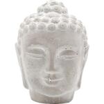 Tête de Bouddha en ciment - 16 x 16 x 21,5 cm