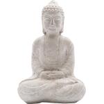 Bouddha assis en ciment - 22,5 x 12,5 x 34 cm