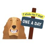 Sticks dentaires pour chiens - Pomme et eucalyptus - Edgard&Cooper - 160 g