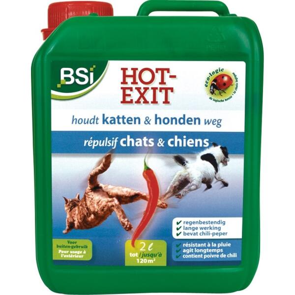 Hot-Exit - Katzen und Hunde abwehren 2 l - Gartenshop - Matelma