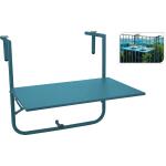 Table de balcon bleue - 60 x 40 cm