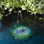 Nénuphar flottant avec fontaine - solaire