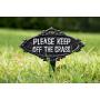 Keep off the grass - piquet de jardin en fer