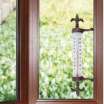 Thermomètre de cadre de fenêtre - Fleur de Lys