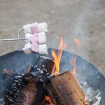 Fourchette à marshmallows en acier - 81 cm