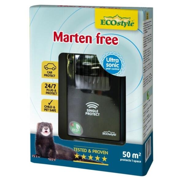 Marten Free 50 ECOstyle - Répulsif Ultrason contre Martres & Fouines