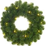 Couronne de Noël verte Norton avec éclairage led - Ø 45 cm