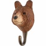 Crochet de suspension en bois - ours brun