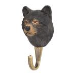 Crochet de suspension en bois - ours noir