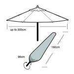 Housse pour parasol - 190 x 96 cm