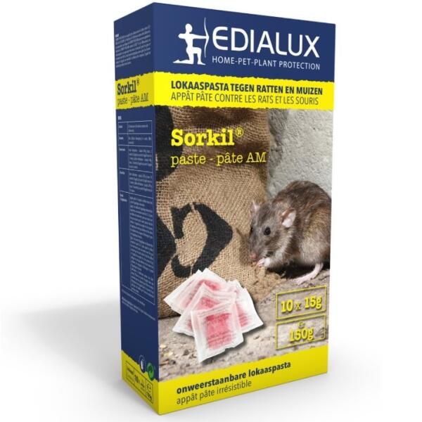Appât en pâte Sorkil contre les rats et souris - 150 g - Webshop