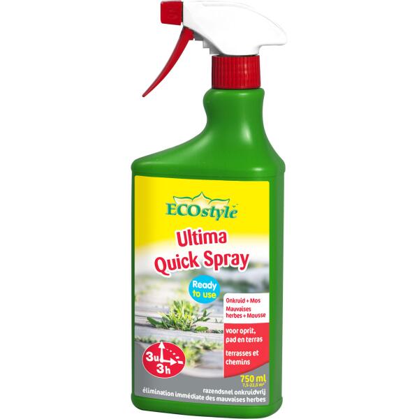 Ultima Quick Spray désherbant prêt à l'emploi contre les mauvaises herbes  et la mousse - Webshop - Matelma
