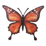 Décoration murale en forme de papillon - métal 30 x 25 cm