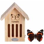 Hôtel à papillons en bois naturel