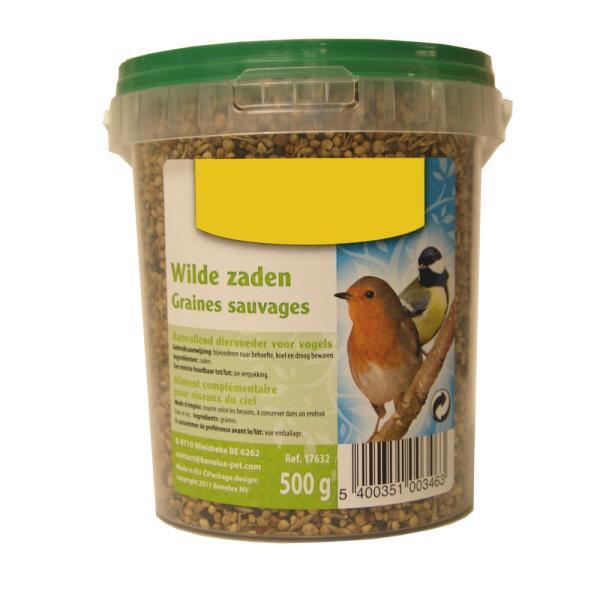 Nourriture pour oiseaux - graines sauvages 500 grammes - Webshop - Matelma