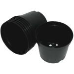 Pot rond noir - 1,5L (10 pièces)